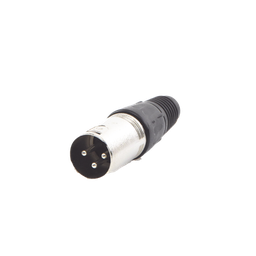 [EP-XLRM] Conector XLR 3 Pines Macho | Ideal para Conexiones de Micrófonos, Mezcladoras | Equipo de Audio Profesional | EP-XLRM