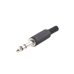 [EP-TRS] Conector macho de 6,3 mm con funda de plastico (estereo) | EP-TRS