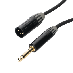 [CMC-MM3-PM-L-3M] Cable de Audio | XLR 3 Polos Macho a Plug 1/4 in mono | Conector Seetronic Serie M SCMF3 - MP2X | Longitud 3m | CMC-MM3-PM-L-3M