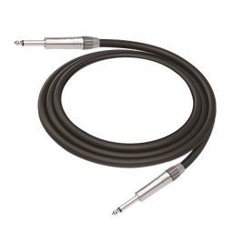 [CGT-PM-PM-L-3M] Cable de Audio | Plug 1/4 in a Plug 1/4 in Mono | Carcasa Cromada | Conectores Seetronic | Ideal para Instrumentos | Longitud 3m | CGT-PM-PM-L-3M