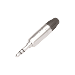 [M2TP3C] Conector Delgado Estéreo | 3.5 mm | Carcasa Cromada Perla | Contacto Niquelado | Cable OD 2-4,5 mm | M2TP3C