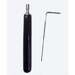 [DS-D42CO-1/T] Juego de Llaves Allen de Mantenimiento para Gabinetes de Perfil de Aluminio Exterior / 10 Piezas / Llave Allen en Forma de L H2 / Manija Movible Recubierta de Goma / Acero Inoxidable 304 | DS-D42CO-1/T