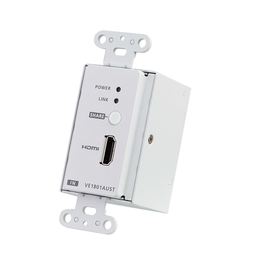 [VE1801AUST] Transmisor HDMI | 4K a 40 metros | HDBaseT-Lite con placa de pared estadounidense/PoH | VE1801AUST