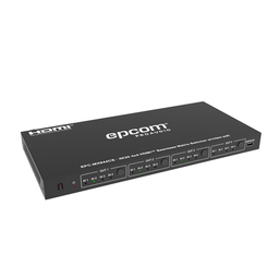 [EPC-MX944CS] Matriz de Video HDMI 4x4 | Ancho de Banda 10.2 Gbps | Resolución 4K@30Hz | Escalado a 1080P, 720P, 1920x1200, 4K30 | Modos Matriz y Video Wall | Control RS-232 y Remoto Infrared | EPC-MX944CS