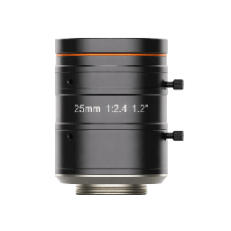 [MVL-KF2524M-25MP] Lente FA Machine Vision / 25MP / Distorsión -0.04% / Montura C / Iris Manual / F2.4-F16 / Ø40 × 58.4 mm (1.57 × 2.3 in) / -10°C a 50°C | MVL-KF2524M-25MP