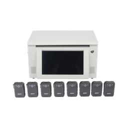 [XMRA8R3KIT] Kit de descarga simultanea para Bodycam | Estación de descarga XMRA8R3 | 8 X Bodycam  XMRR3 | XMRA8R3KIT