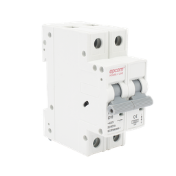 [FE7632PC10] Protección Térmica/ Interruptor 2P, 10 A,  Corriente Alterna  400 Vca para Aplicación Fotovoltaica Montaje Riel DIN | FE7632PC10