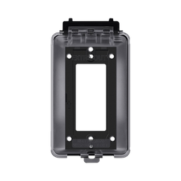 [TH-CPE] Caja Protectora de Contactos para Exterior / Policarbonato de Alto Impacto / Protección NEMA 3R / 127V 15A 60Hz / Tapa Transparente Base Negra / Resistente a Intemperie UV | TH-CPE