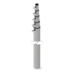 [SLM-15] Mástil telescópico de 15 m (49.2 ft) Compuesto por 5 Secciones Concéntricas (requiere accesorios de instalación) | SLM-15