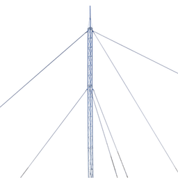 [KTZ-30E-018P] Kit de Torre Arriostrada de Techo de 18 m con Tramo STZ30 Galvanizado Electrolítico (No incluye retenida). | KTZ-30E-018P