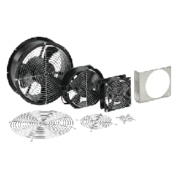 [A6AXFNGQ] Ventilador Axial Compacto 6 Pulgadas / 115VAC / 102CFM / Silencioso / Acero Negro / 50,000 Horas Operación | A6AXFNGQ