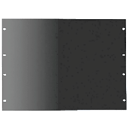 [P19RPP2UB] Panel de Rack 19 Pulgadas 2 UR / Tapa Ciega / Acero Dulce / Negro RAL 9005 / 2.66 mm Espesor / Para Gabinetes y Racks Abiertos | P19RPP2UB