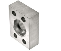 SSMEC BRIDA SOLDABLE DE 1/2" COD. 61 PARA 3000PSI CON O'RING Y TORNILLOS UNC, EN ACEROINOXIDABLE (AFX080SU)Mod: W4-8-8-SS cara ranurada.