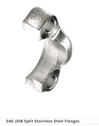 SSMEC JUEGO DE BRIDA BIPARTIDA DE 1-1/2" COD.61 PARA 3000 PSI CON O'RING Y TORNILLOSUNC, EN ACERO INOXIDABLE (AFX305U) MOD: 24-SF-2