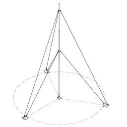 [KIT-SLM-9] Kit con Mástil Telescópico de 9 m con Accesorios de Instalación (No incluye retenida). | KIT-SLM-9