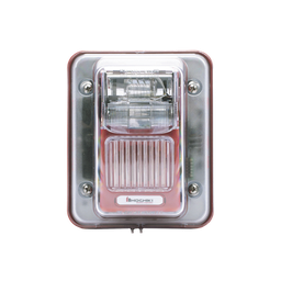 [WHEC24-75WR] Sirena Estrobo, Para Intemperie, Montaje en Muro, Color Rojo (0500-05860) | WHEC24-75WR
