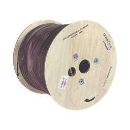 [IC-FIG8A1-2C/2KM] Carrete de 2 km de Fibra Óptica Aérea Mini Figura 8 G.657A1 Tipo Drop, Monomodo de 2 Hilos (Bifibra), Diseñada para Fusionarse, Color Negro, Span 80, (No Soporta Conectores Mecánicos) | IC-FIG8A1-2C/2KM