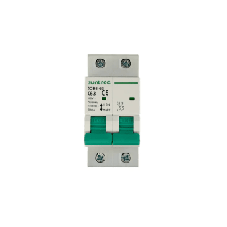 [SCB8-63C63/2P] Protección Térmica/ Interruptor 2P, 63 A,  Corriente Alterna 400Vca para Aplicación Fotovoltaica Montaje Riel DIN | SCB8-63C63/2P