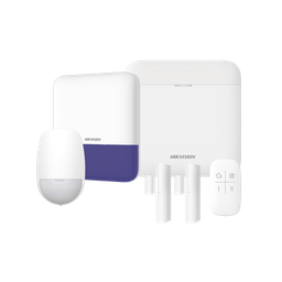 [AXPRO-KIT] (AX PRO) KIT de Alarma AX PRO / Incluye: 1 Hub con bateria de respaldo / 1 Sensores PIR / 2 Contactos Magnéticos / 1 Control Remoto / 1 Sirena Inalambrica Exterior / WiFi / Compatible con Hik-Connect P2P | AXPRO-KIT