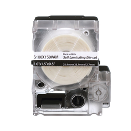 [S100X225VAM] Casete de 125 Etiquetas Autolaminadas para Cables 8-4 AWG 1 x 2.25 Pulgadas (25.4 x 57.15 mm) | S100X225VAM