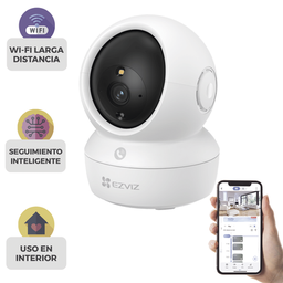 [CS-H6C/5MP] Cámara PT / Resolución 3K (5 Megapixel) / Audio de Dos Vías / Visión Nocturna Inteligente en Color  / Detección de Forma Humana Inteligente / Almacenamiento en MicroSD y Nube | CS-H6C/5MP