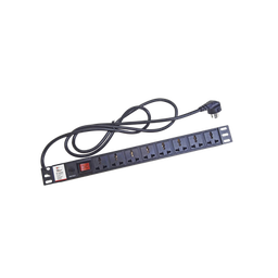 [TX120VBR] Protector de 120 Vca con 8 contactos de alimentación en color negro para aplicaciones en Rack | TX120VBR