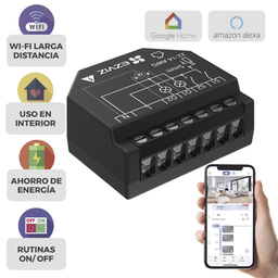 [CST36] Relevador Wi-Fi  Inteligente / 2 Salidas Para 2 Apagadores / Ideal Para Control de Iluminación / Control Remoto / Horarios Personalizados / Registro de Consumo / 110-240VCA | CST36