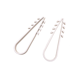 [LPHOLD18] Bolsa con 100 clips sujetadores de plástico para cables de 11 a 19 mm. Ideales para instalaciones en pared, brindan sujeción firme y segura. | LPHOLD18