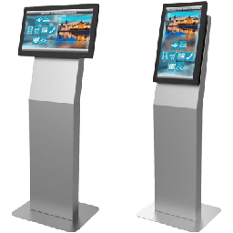 [KIP522-S] Montaje tipo Kiosko Para Pantallas Indoor Peerless-AV / Orientación Paisaje o Retrato / Base Plana Rectangular / Puertas Traseras con Seguridad / Gestión Interna de Cables / Compatible con Pantallas 15"-22"-32" / VESA 200x200 | KIP522-S