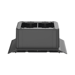 [AFR4JB2SBL] Caja de Conexión Doble, Para Uso con Canaleta de Piso AFR4BCBL6, Material PVC Rígido, Color Negro | AFR4JB2SBL