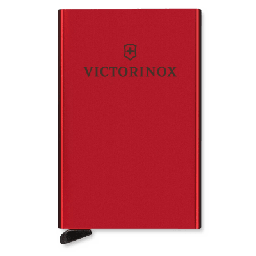 [612-676] Tarjetero / Almacenamiento Seguro 4-6 Tarjetas / Aluminio Duradero / Protección RFID / Sistema Deslizamiento Patentado / Color Rojo. | 612-676