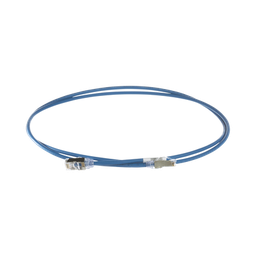 [STP28X1.5MBU] Patch Cord Cat6A, Diametro Reducido 28 AWG, Blindado S/FTP, CM/LS0H, 1.5 Metros (4.92 Pies), Color Azul | STP28X1.5MBU
