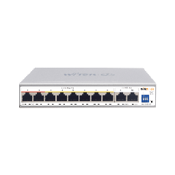 [WI-PCES210G] Switch PoE / Administración en la nube / Con 8 puertos 10/100 Mbsp PoE af/at / 2 Puertos Uplink 10/100/1000 Mbps /  Presupuesto 100 W / PoE hasta 250 metros / Soporta protocolo ONVIF | WI-PCES210G