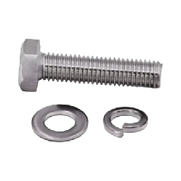 [9424-050-104] Tornillo M5 x 0.8 mm con arandela plana y arandela elástica para baterías de 12 V de 18-26 Ah | 9424-050-104