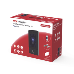[DS-KAS342] Kit Terminal Reconocimiento Facial / 1500 Rostros + 3000 Huellas + 3000 Tarjetas / Pantalla Táctil 4.3" / 2 MP Gran Angular / PoE + / Alimentación Cerradura / IP65 / Wi-Fi + Audio Bidireccional / Reconocimiento con Mascarilla | DS-KAS342