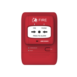 [J-SAP-HK1104] (HikFire) Botón Manual de Alarma contra Incendios / Comunicación LoRa / Indicador Multicolor / Reseteo con Llave / Instalación en Pared | J-SAP-HK1104