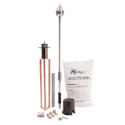[KIT-MASTER-PE15-ALU] Kit Pararrayo con Punta de Aluminio con Avance de Cebado de 60 m. y Accesorios de Instalación en Torre. | KIT-MASTER-PE15-ALU