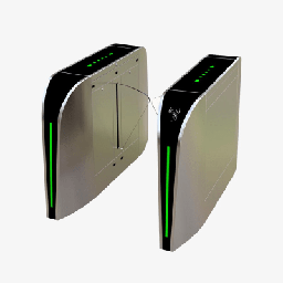 [FBL300] Puerta de cortesía tipo FLAP bidireccional / 30 personas por minuto / Acabado de Lujo / Apertura en 1 segundo / Acero inoxidable / Indicadores LED / Alarma por acceso denegado | FBL300