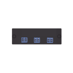 [FAP3WBUDLCZ] Placa Acopladora de Fibra Óptica FAP, Con 3 Conectores LC Duplex (6 Fibras), Para Fibra Monomodo OS1/OS2, Color Azul | FAP3WBUDLCZ