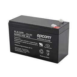 [PL-9-12FR] Batería 12 Vcc / 9 Ah / UL / Tecnología AGM-VRLA / Retardante a la flama / Para uso en equipo electrónico Alarmas de intrusión / Incendio/ Control de acceso / Video Vigilancia / Terminales tipo F1 / Cargador recomendado CHR-80. | PL-9-12FR