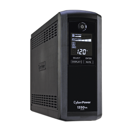 [CP1350AVRLCDA] UPS de 1350 VA/815 W, Topología Línea Interactiva, Entrada 120 Vca NEMA 5-15P, Tipo Mini Torre, Con 10 Tomas NEMA 5-15R | CP1350AVRLCDA