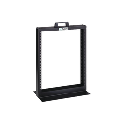 [R2P26] Rack de Dos Postes Estándar de 19 in, Rieles Numerados y Roscados #12-24, Fabricado en Aluminio, 13 Unidades de Rack, Color Negro | R2P26