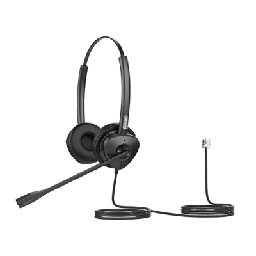 [HT302] Diadema Binaural con Audio HD y Brazo Ajustable de 260°, Conexión RJ9 y Sonido de Alta Definición | HT302