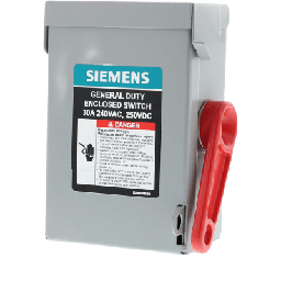 [GNF321RA] Interruptor de Seguridad GNF321RA, 240Vca, 3 polos, 30 Amp, sin portafusibles, Nema 3R. | GNF321RA