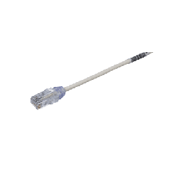 [UTP28SP0.2M] Cable de Parcheo TX6, UTP Cat6, Diámetro Reducido (28AWG), Color Blanco, 20 cm (7.87 pulgadas) | UTP28SP0.2M
