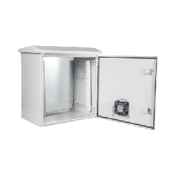 [PST506019RAVKIT] Kit Gabinete Ventilado de Acero, Montaje Rack 19" 11U, IP55 Uso en Exterior (593 x 609 x 399 mm) con Placa Trasera Interior Metálica y Compuerta Inferior Atornillable. Incluye Ventilador, Ventilas, filtros, Terminal de Tierra Física, Ch | PST506019RAVKIT