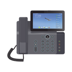 [V67] Videoteléfono IP inteligente Insignia, Android 9.0, 20 líneas SIP, pantalla a color 7" ajustable, Teclado de iluminación configurable, PoE, conferencia local de 10 vías. | V67