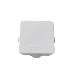 [LP-WBX-80] Caja de Conexiones Impermeable IP55 con 4 Entradas, 80 x 80 x 50 mm, para Instalaciones Industriales, Comerciales y Residenciales, Incluye Tornillería para su Instalación | LP-WBX-80