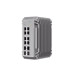 [RG-NIS3100-8GT4SFP-HP] Switch Industrial PoE, Ideal para temperaturas Extremas y protección contra descargas, 8 Puertos Gigabit PoE 802.3 af/at, 4 Puertos SFP Administrable Cloud | RG-NIS3100-8GT4SFP-HP