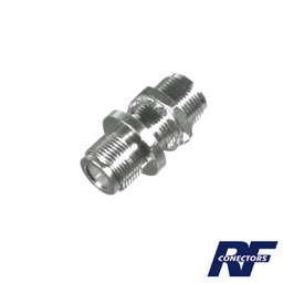 [RFN-1023] Adaptador Doble N Hembra para Chasis de Montaje Frontal en Doble D Plano y Cuerpo Plateado. | RFN-1023